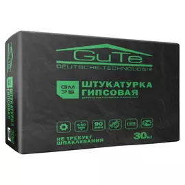 штукатурка гипсовая GUTE GM75 30кг, арт.тов-Gm75