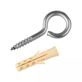 шуруп-кольцо 23x8x3,5мм с дюбелем 2шт