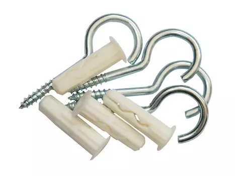 шуруп-полукольцо 4,2х50мм с дюбелем 6шт