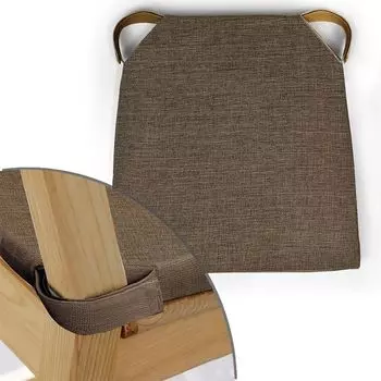 сиденье для стула Рогожка 40х39см коричневое, арт.СИР-4039 кор