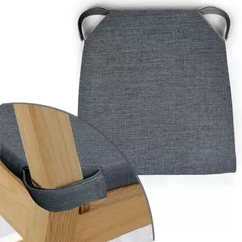 сиденье для стула Рогожка 40х39см серое, арт.СИР-4039 сер