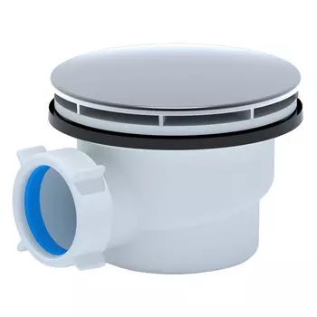 сифон для душевого поддона АНИПЛАСТ 1.1/2"х90 слив 40мм хром