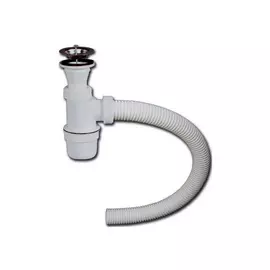 сифон для раковины VIRPLAST 1 1/2"х40мм нерж чашка 70мм