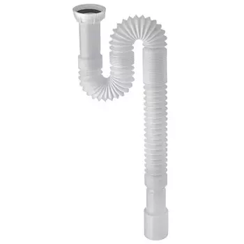 сифон для раковины WIRQUIN 1.1/4"х 32/40 мм гофрированный без выпуска L800 мм