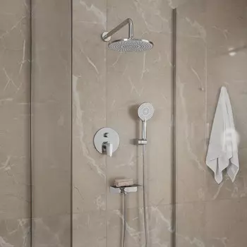 система душевая MILARDO Rora встраиваемая с тропическим 250мм и ручным 120мм со смесителем хром