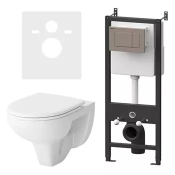 система монтажная REDBLU by Damixa с подвесным унитазом Jupiter 54см сиденье микролифт клавиша глянц