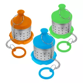 ситечко для чая ATMOSPHERE Бочонок 5х5х9,1см нерж.сталь, силикон микс цвета