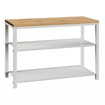 скамья Торонто 23Л 670х300х450мм белая/дуб вотан металл/ЛДСП