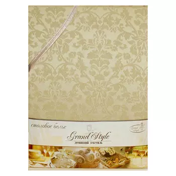 скатерть D150 см. цвет бежевый, арт.150-кр-050303