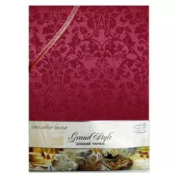 скатерть D150 см. цвет бордовый, арт.150-кр-161004