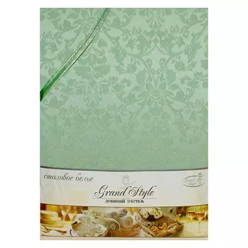 скатерть D150 см. цвет салатовый, арт.150-кр-380302
