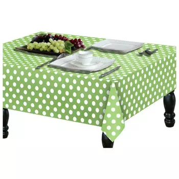 скатерть Горох 110х145см зеленая, арт.СТ-110 горох З