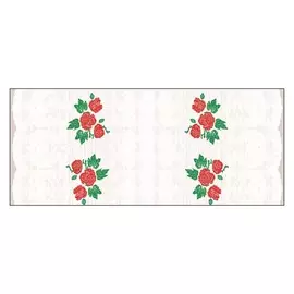 скатерть КОЛОРИТ ПВХ Пикник 120х180см прозрачная цветы, арт.0-20.04-13