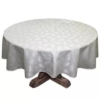 скатерть круглая D150см серая, арт.ЛЖ-150-0-2116