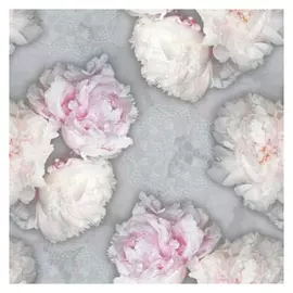 скатерть ПВХ Peony 110х140см серая, арт.99533