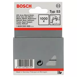 скобы для степлера BOSCH тип 53 18мм 1000шт