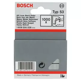 скобы для степлера BOSCH тип 53 6мм 1000шт