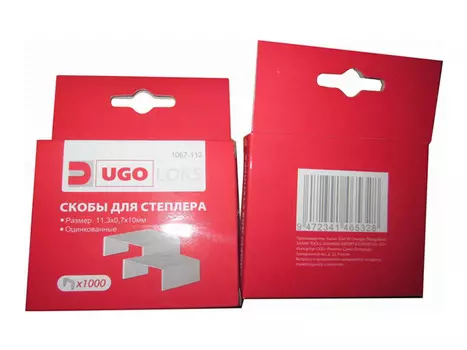 скобы для степлера UGO LOKS 053 10мм 1000шт