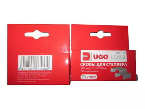 скобы для степлера UGO LOKS 053 6мм 1000шт