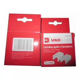 скобы для степлера UGO LOKS 057 6мм 1000шт