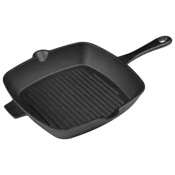 сковорода-гриль MALLONY 26х26 см б/покр. чугун индукц.