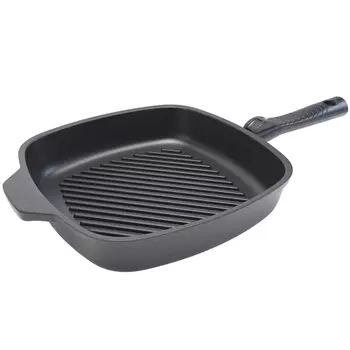 сковорода-гриль НМП Ферра Индукция 28см антипр.покр. литой алюм. съем.ручка индукция