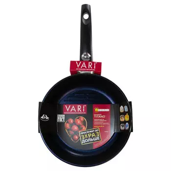 сковорода-гриль VARI Titano 26см антипр.покр. литой алюминий съемная ручка круглый