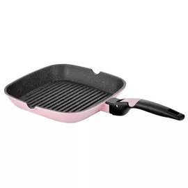 сковорода-гриль WALMER Easy Click 24х24см антипр. покр. литой алюминий съемн.ручка индукция