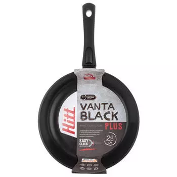 сковорода HITT Vantablack Plus 28см антипригарная, литой алюминий