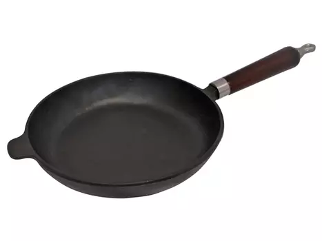 сковорода MALLONY 30 см б/покр. чугун индукц. съемн.ручка