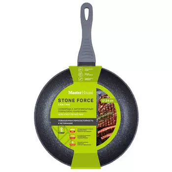 сковорода MASTER HOUSE Шеф Карло 24 см антипр. покр. кованый алюм.