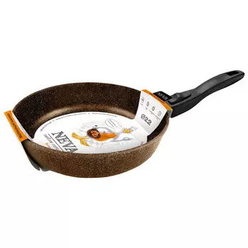 сковорода NEVA Granite Brown 22см антипригарная, литой алюминий