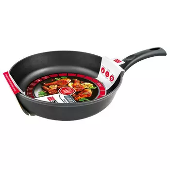 сковорода НМП Литая Black 28см антипр.покр. литой алюм. индукция