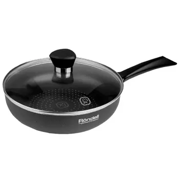 сковорода RONDELL Arabesco 28см антипр.покр. штамп.алюм. c/кр. индукция