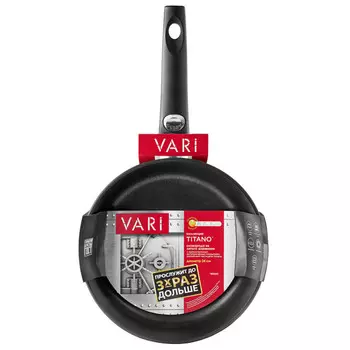 сковорода VARI Titano 24см антипр.покр. литой алюминий съемная ручка
