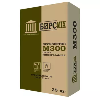 смесь цементно-песчаная М300 БИРСMIX 25кг
