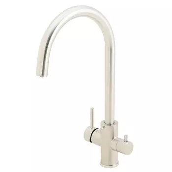 смеситель для кухни AGGER Zest с каналом для фильтрованной воды никель