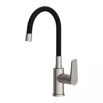 смеситель для кухни CERSANIT Moduo гибкий нержавейка сатин
