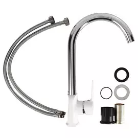 смеситель для кухни ESKO Sorrento white однорычажный белый