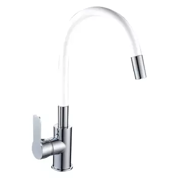 смеситель для кухни GOTA ROCIO Santa-Barbara силиконовый латунь белый