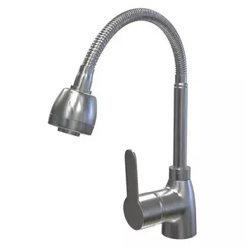 смеситель для кухни KONNER Kitchen гибкий излив хром