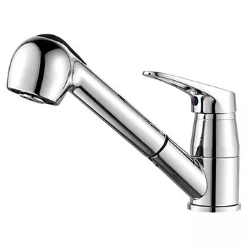 смеситель для кухни LEDEME L6013 выдвижной излив хром