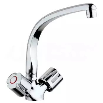 смеситель для кухни PAINI Tevere двухвентильный латунь хром