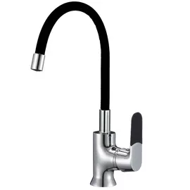 смеситель для кухни РМс SL123BL-016F хром/черный