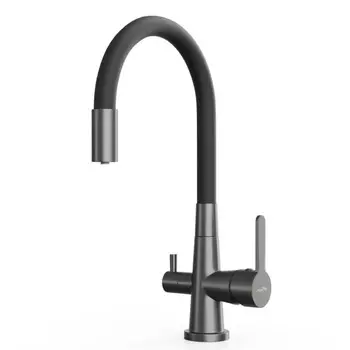 смеситель для кухни TOKITO Aisai канал для фильтра латунь вороненая сталь