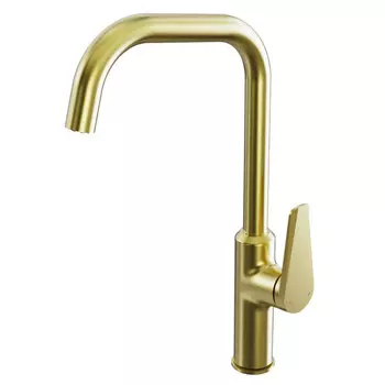 смеситель для кухни TOKITO Kin высокий латунь золото