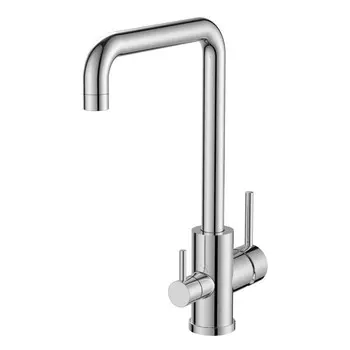 смеситель для кухни VODA FW519 канал для фильтра нержавейка хром