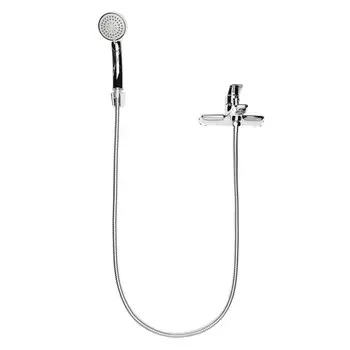 смеситель для ванны AGGER Clean короткий излив с душевым набором хром