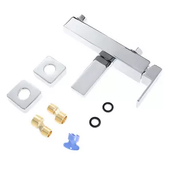 смеситель для ванны AGGER Great короткий выдвижной излив однорычажный хром