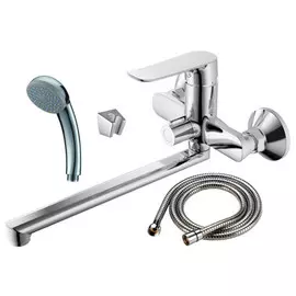 смеситель для ванны AGGER Nice длин. излив хром